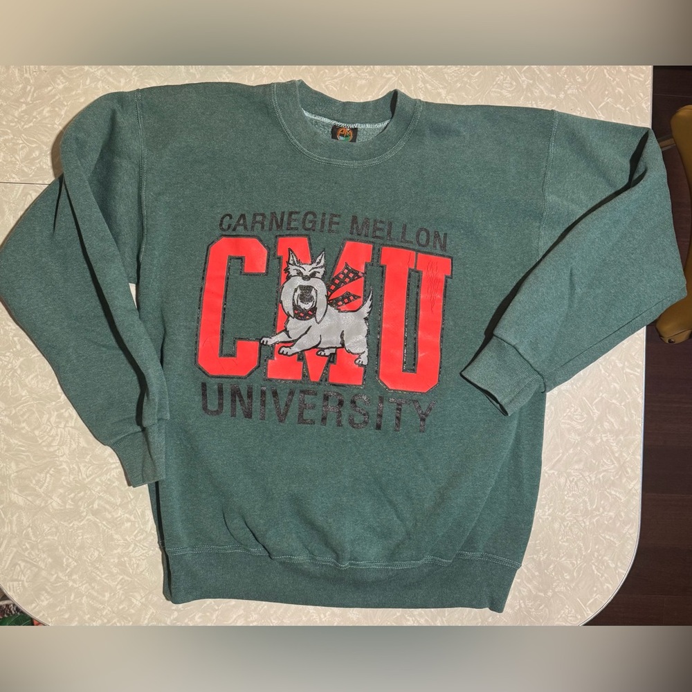 Vintage Carnegie Mellon University Green Sweatshirt